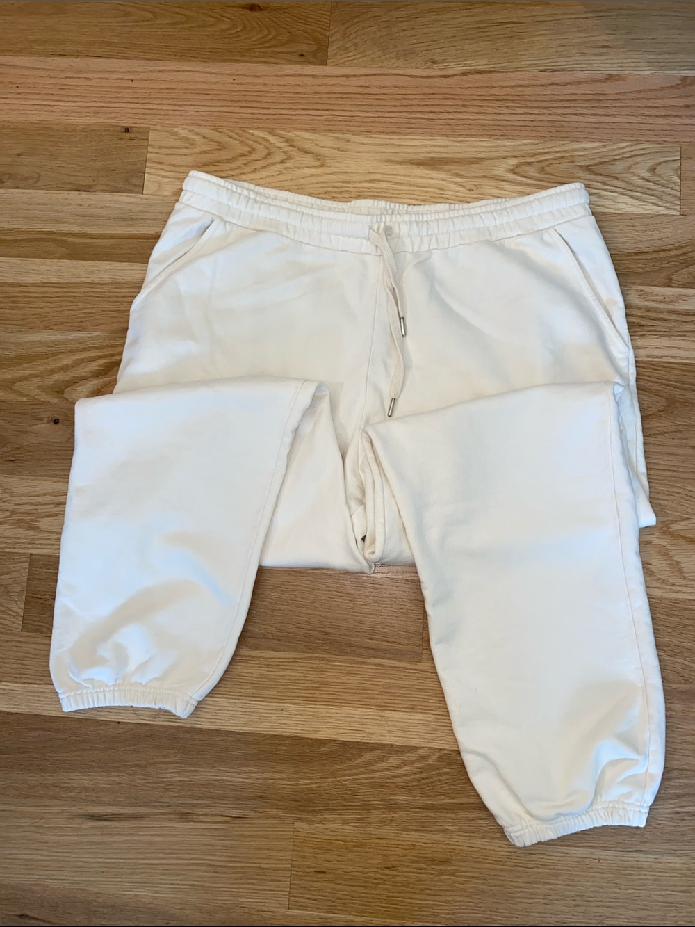Something Navy Cream Elastic Waist Drawstring Jogger Pants size XXL